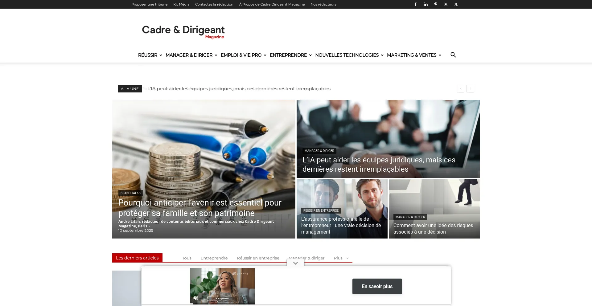 Is Cadre-dirigeant-magazine.com Safe?
