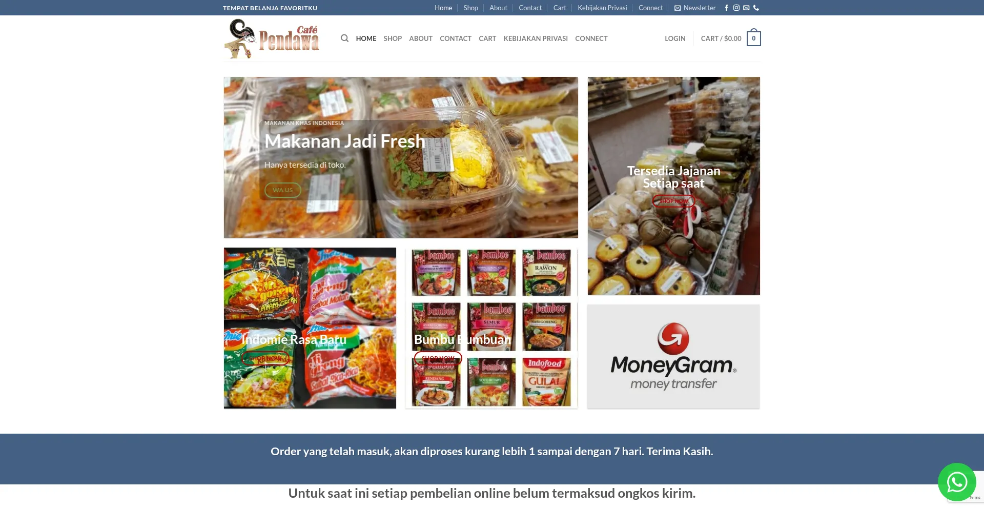Cafependawa.com Screenshot
