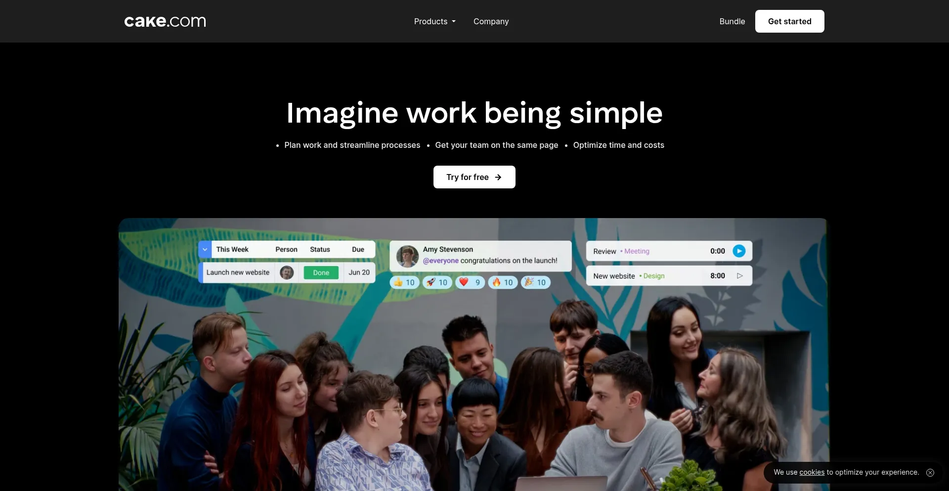 Cake.com Screenshot