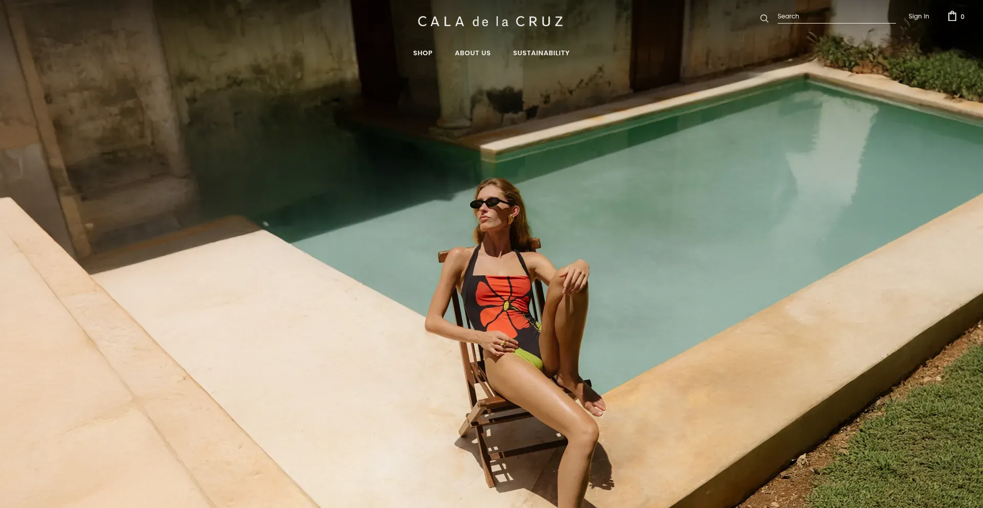 Website screenshot of Caladelacruz.com