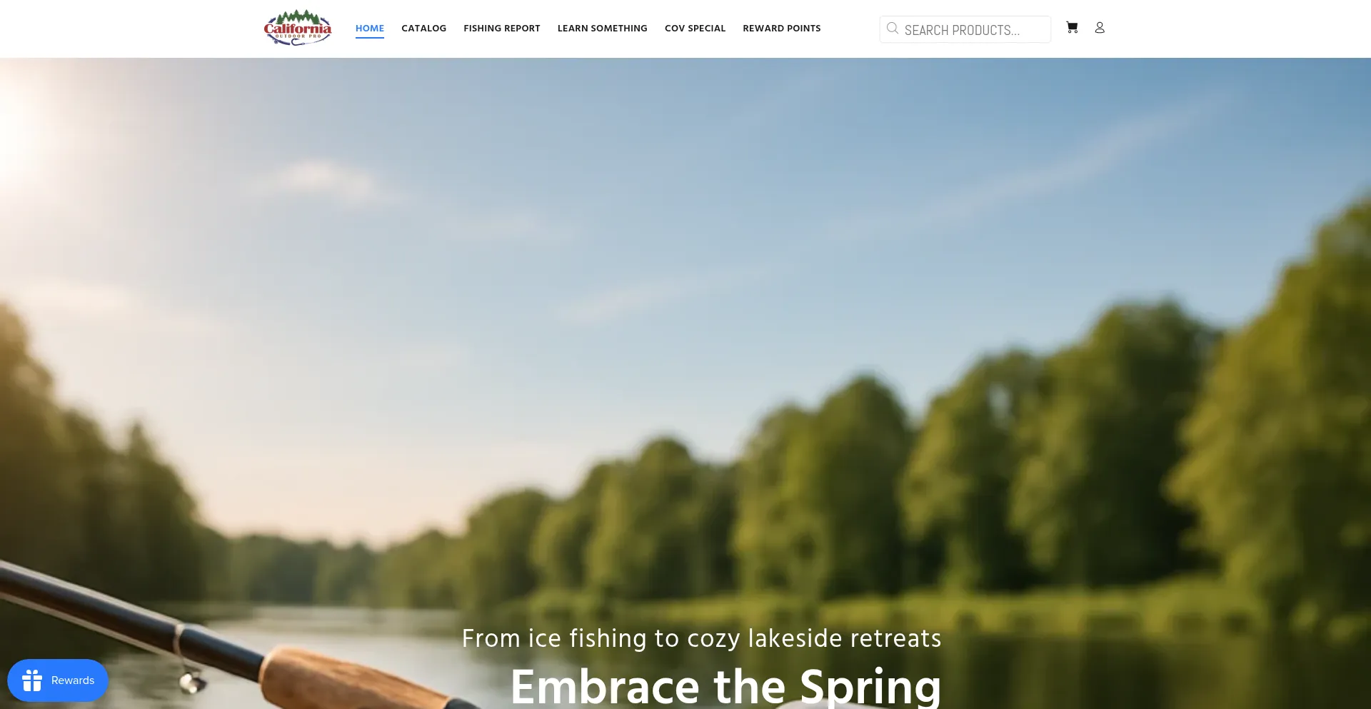 Website screenshot of Californiaoutdoorpro.com