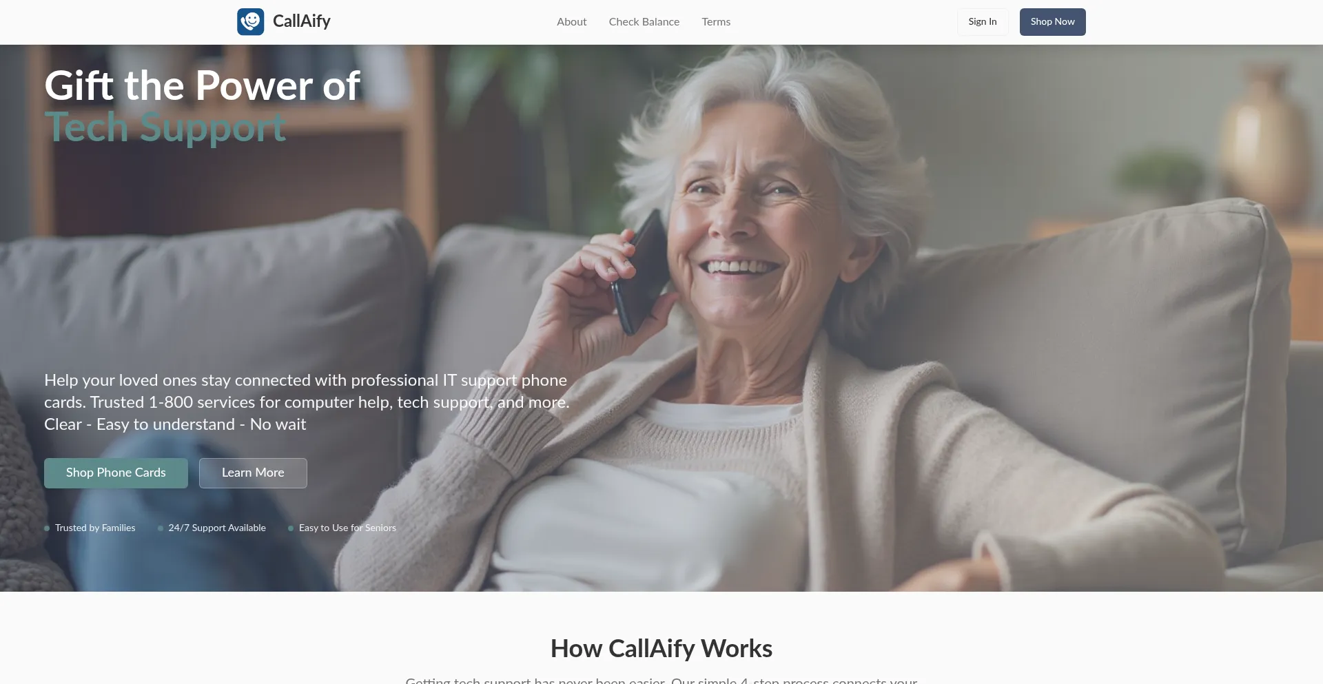 Callaify.com Screenshot