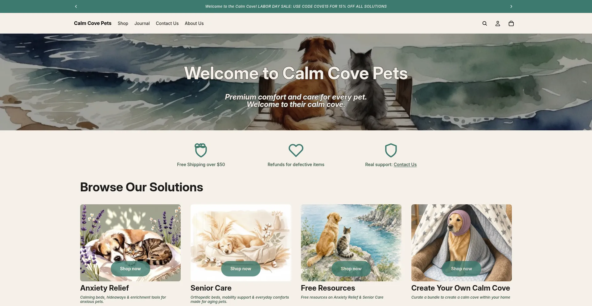 Calmcovepets.com