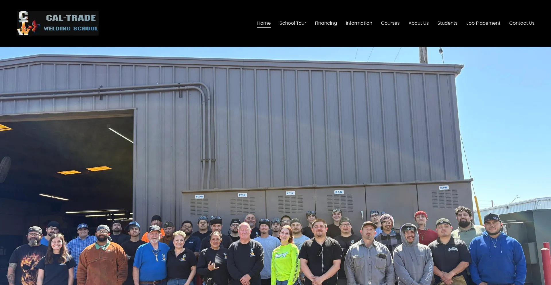 Website screenshot of Caltradeweldingschoolofmodesto.com