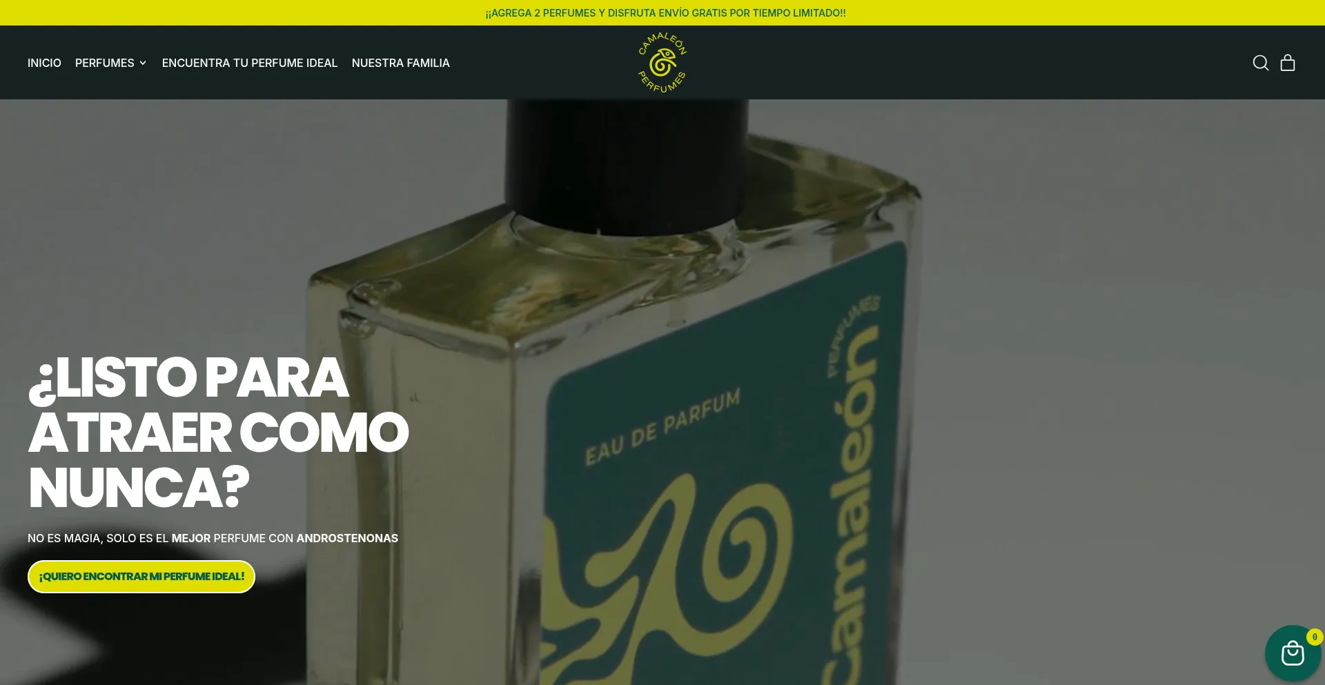 Camaleonperfumes.com Screenshot