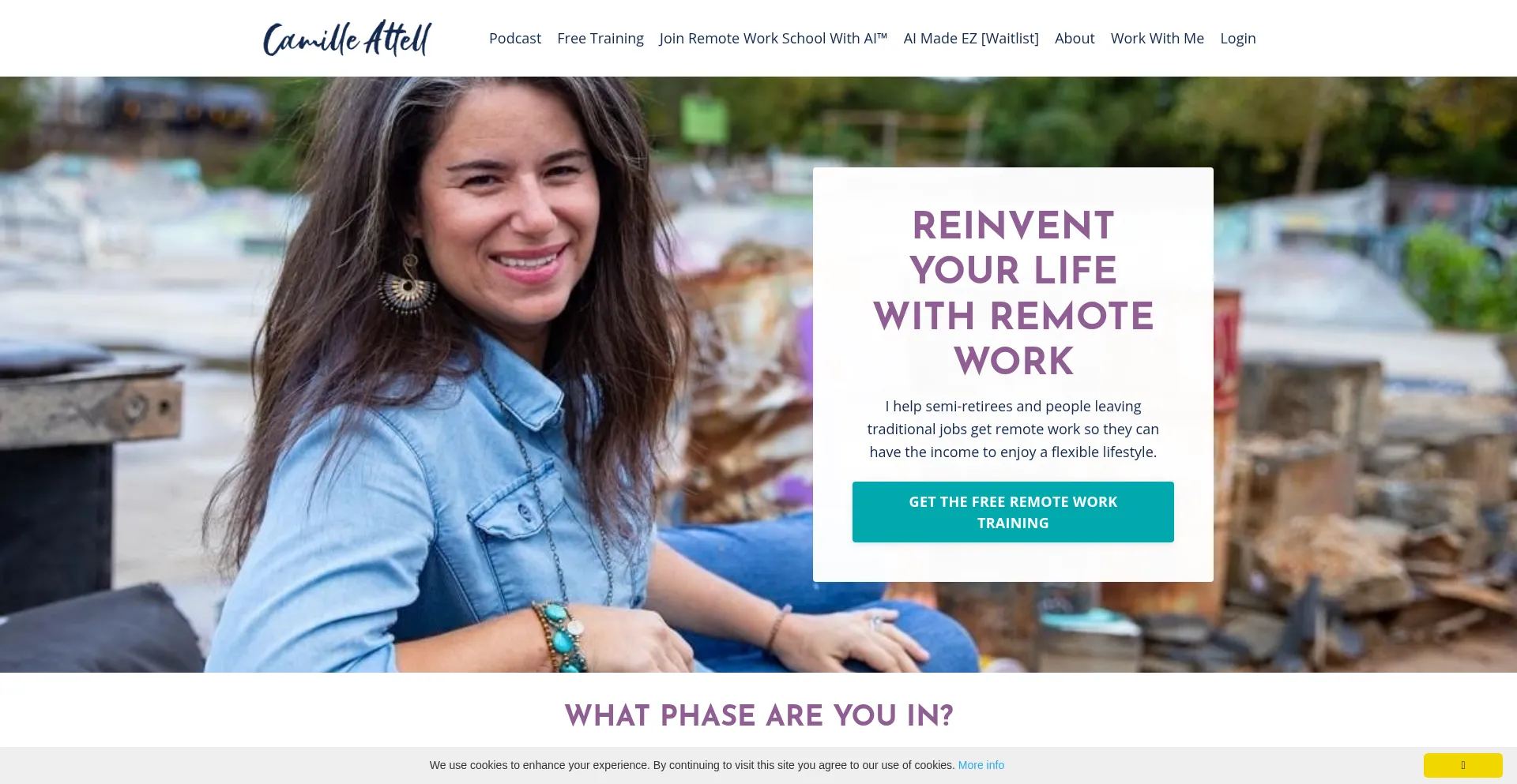Camilleattell.com Screenshot
