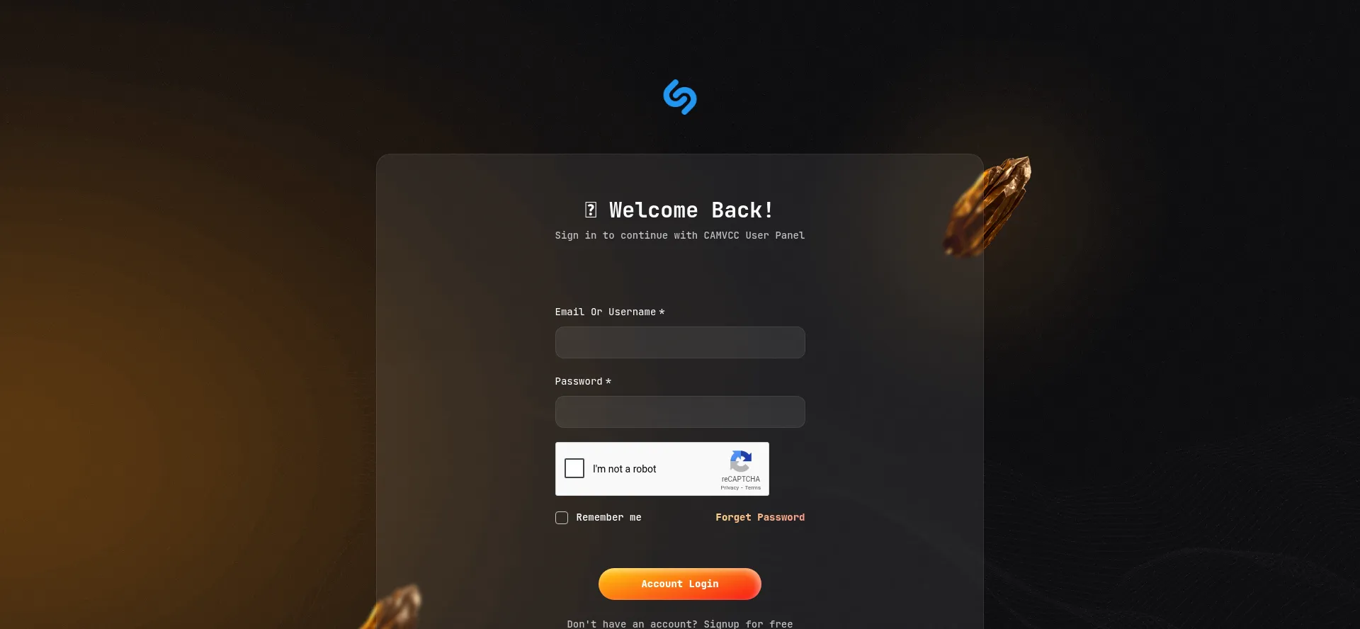 Website screenshot of Camvcc.com