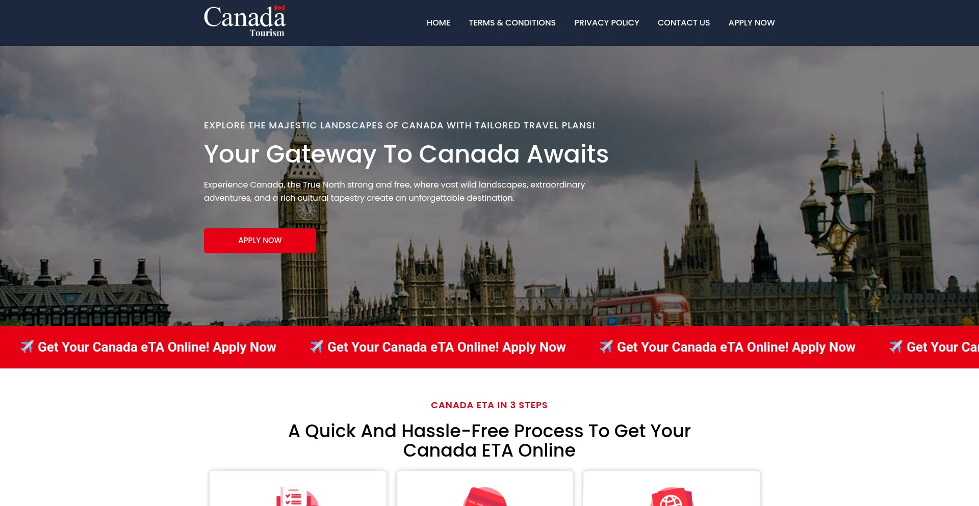 Canada-tourist.com Screenshot