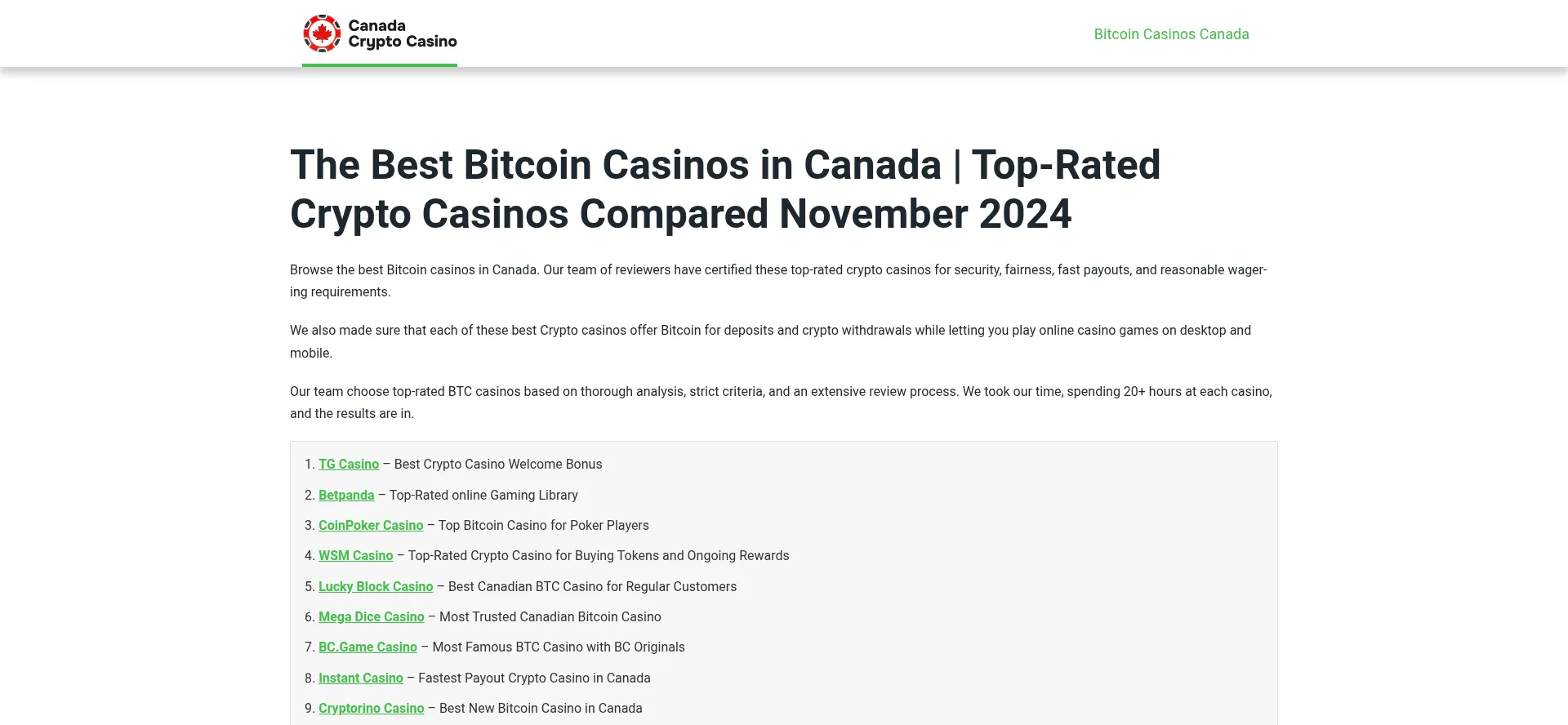 Canadacryptocasino.com