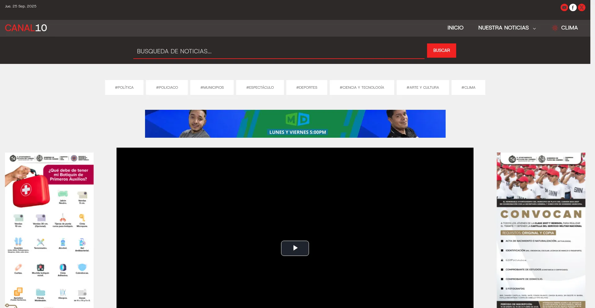 Canal10.tv Screenshot