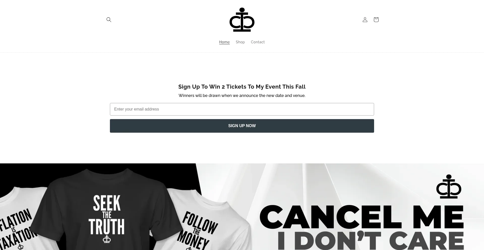 Website screenshot of Canceliancarroll.com