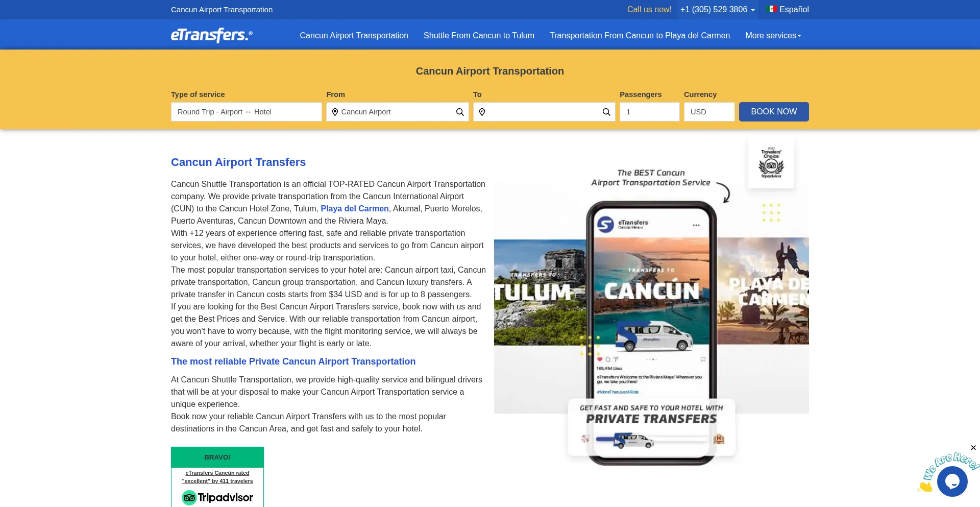 Cancun-shuttle-transportation.com Screenshot