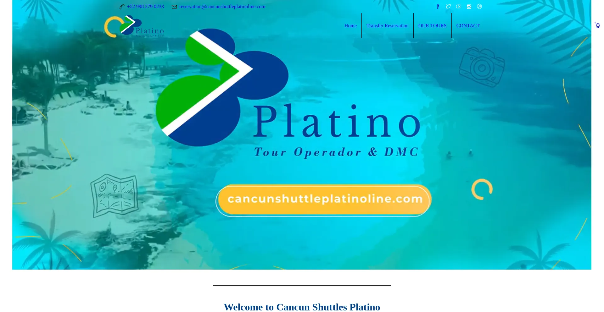 Cancunshuttleplatinoline.com