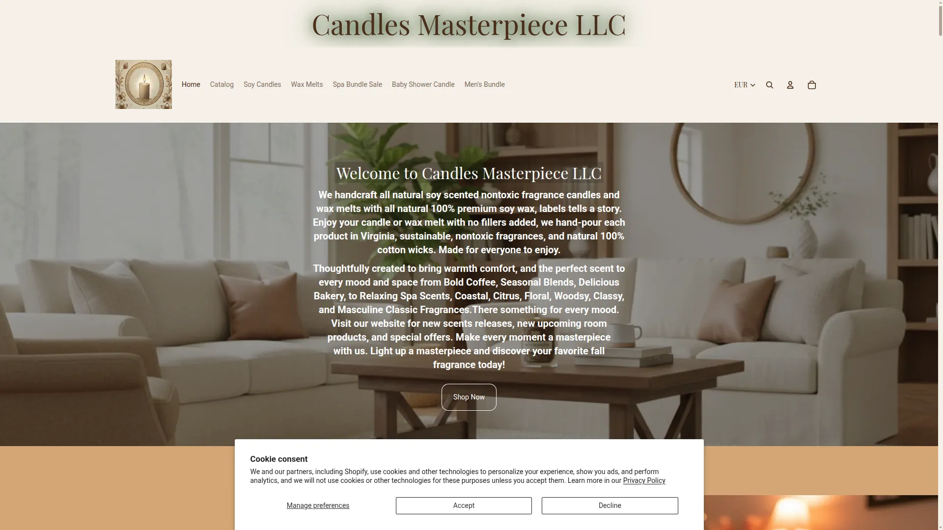 Candlesmasterpiecellc.com