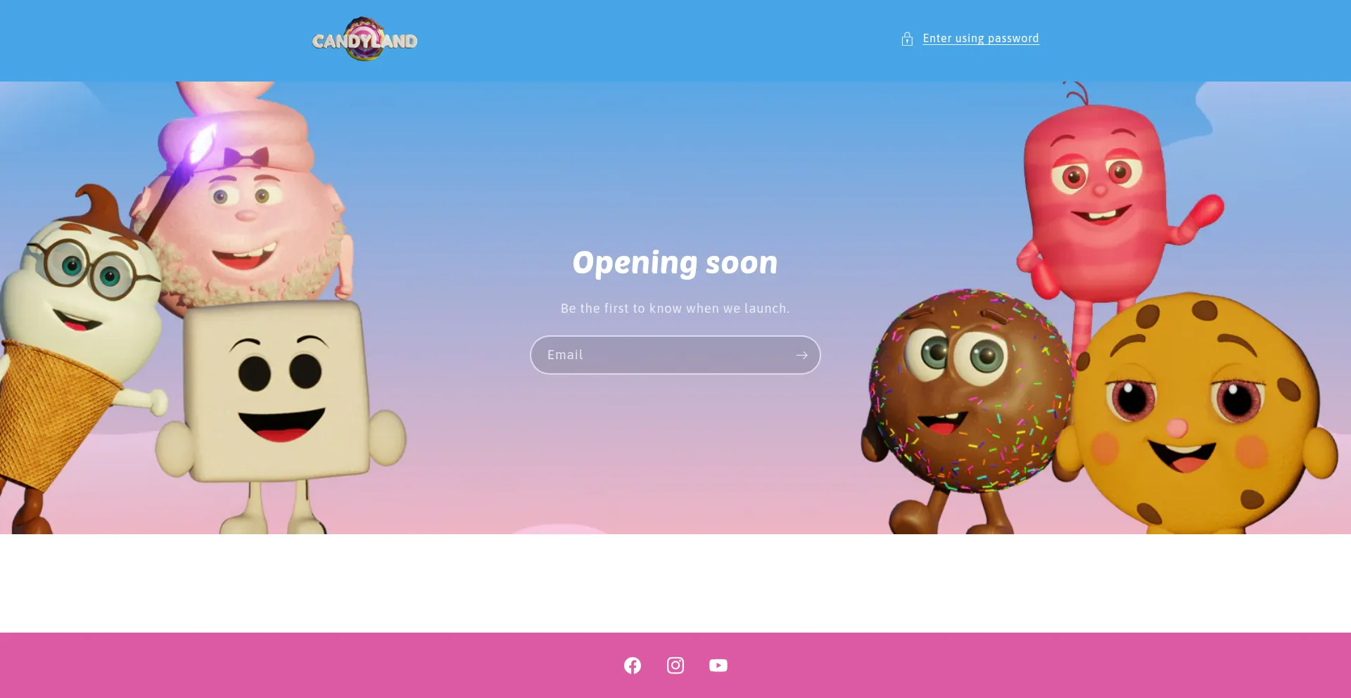 Website screenshot of Candylandtv.com
