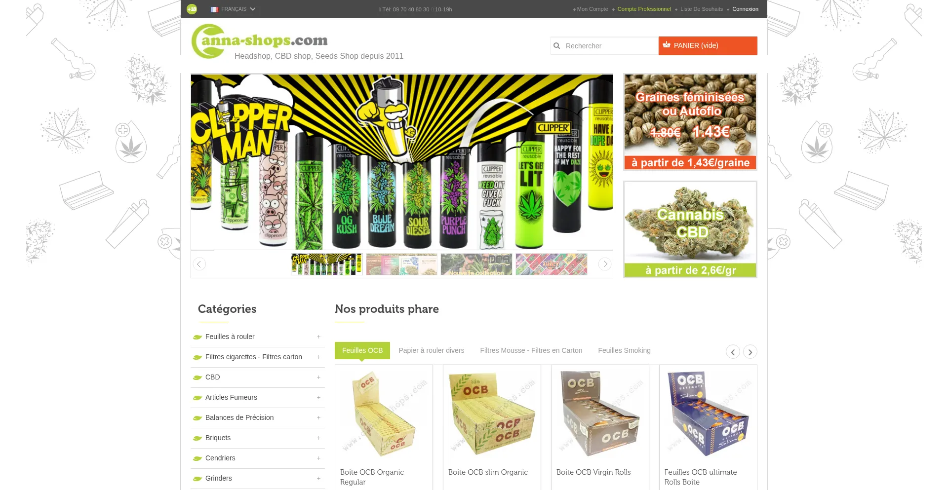 Canna-shops.com Screenshot