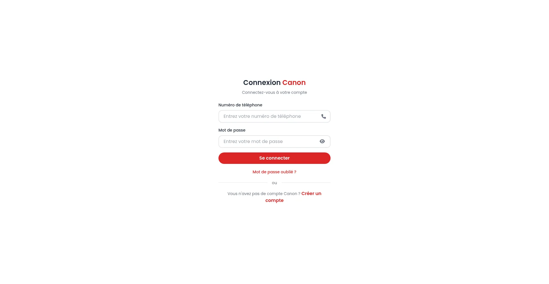 Website screenshot of Canonvip.site