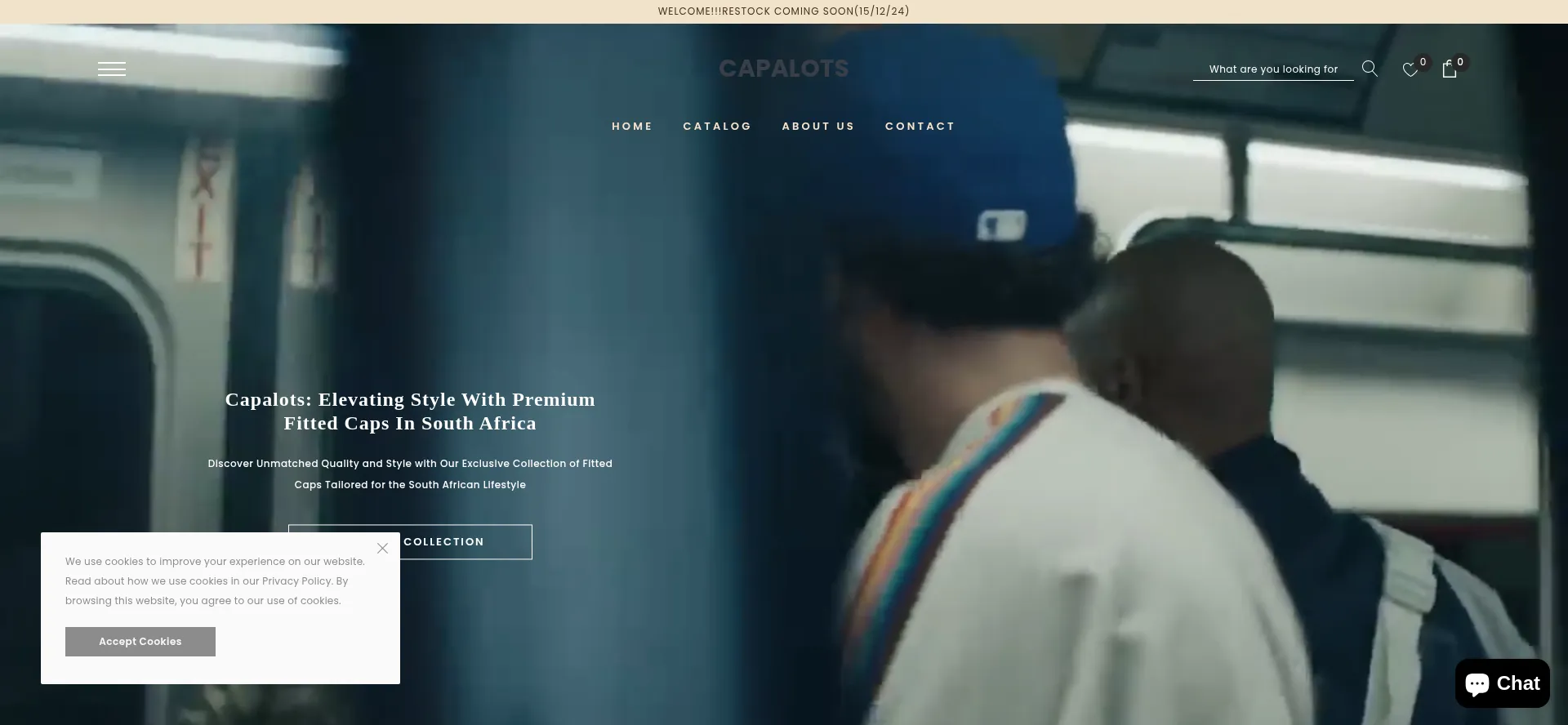 Website screenshot of Capalots.com
