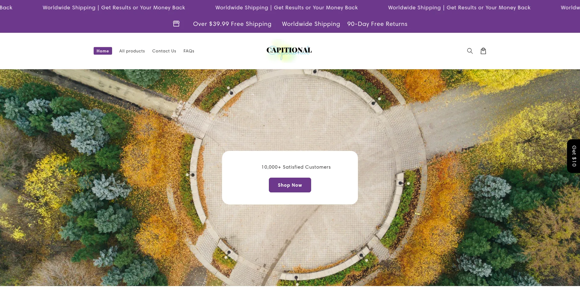 Website screenshot of Capitional.com