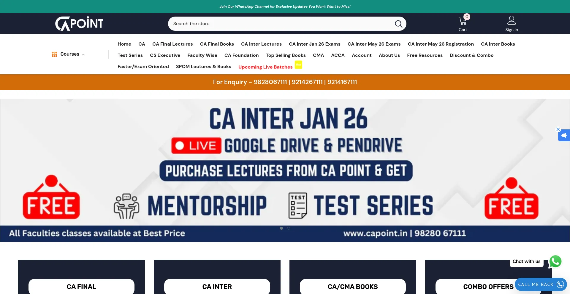 Website screenshot of Capoint.in