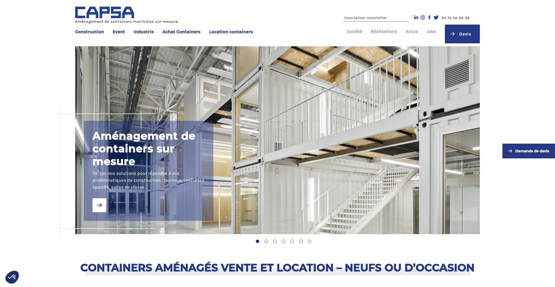 Capsa-container.com Screenshot