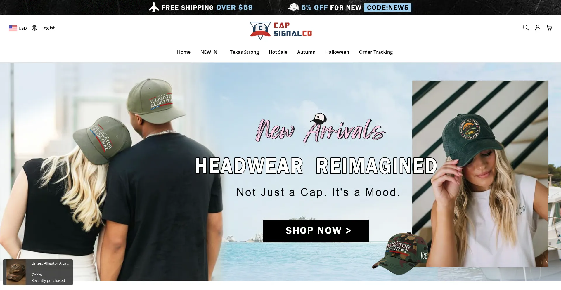 Website screenshot of Capsignalco.com