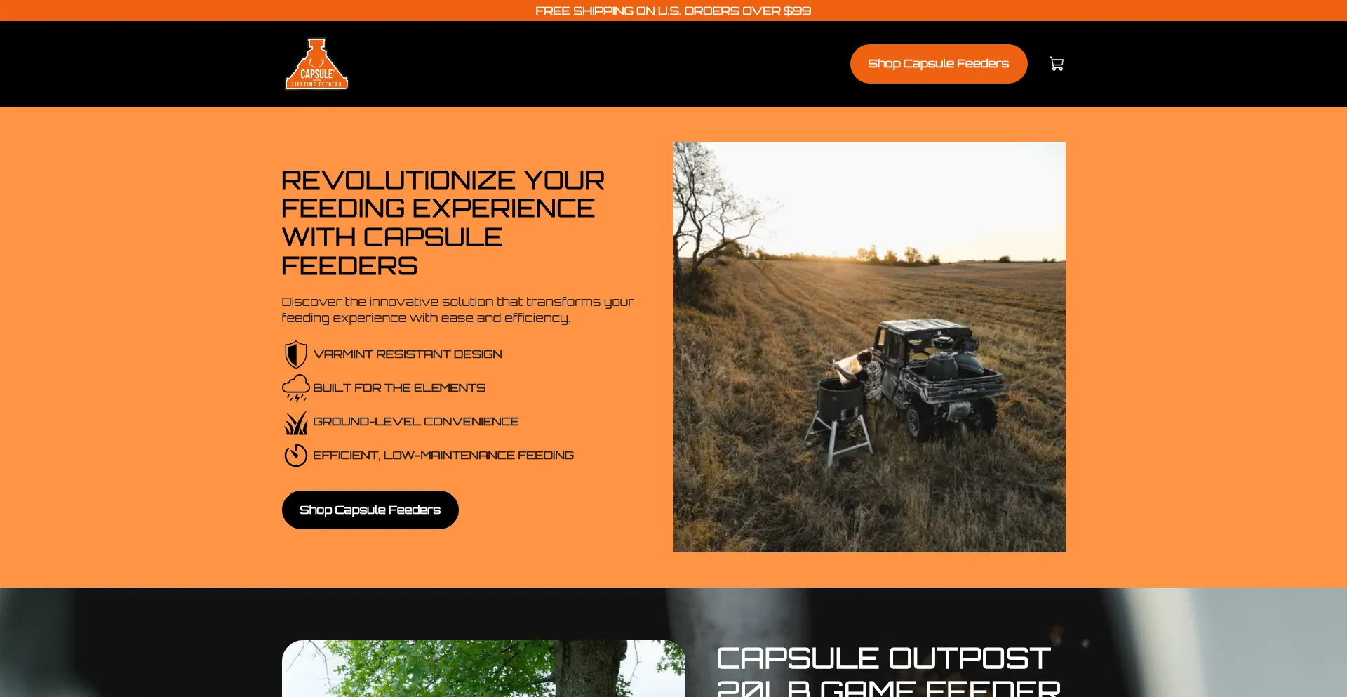 Capsulefeeders.com Screenshot