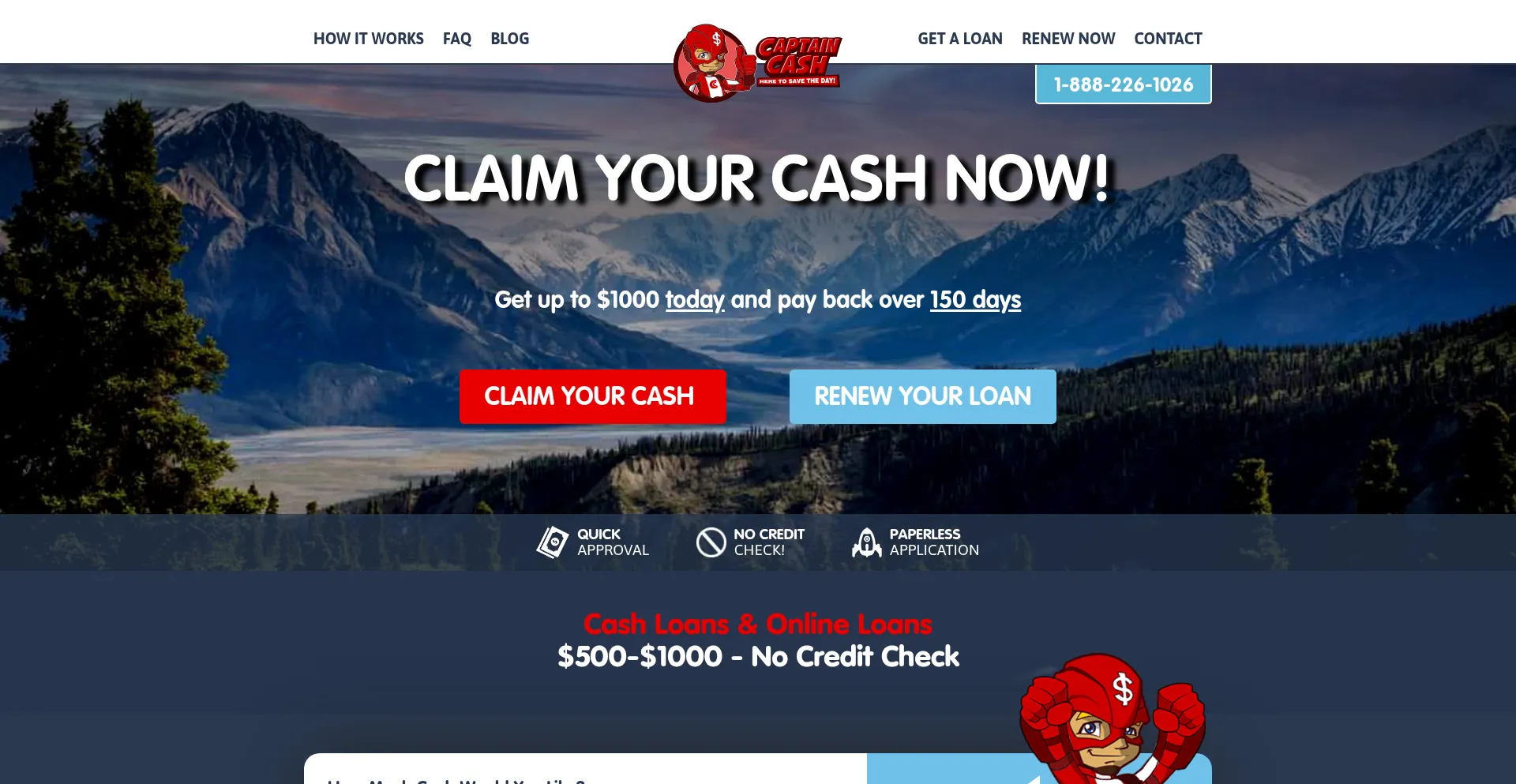 Captaincash.ca Screenshot