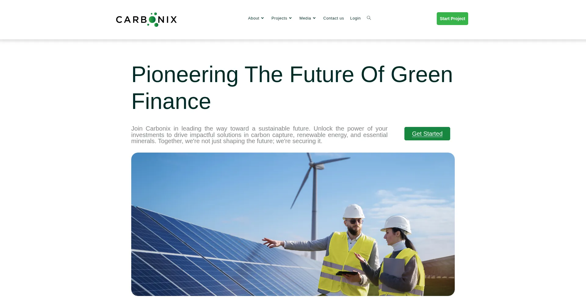 Website screenshot of Carbonixus.com