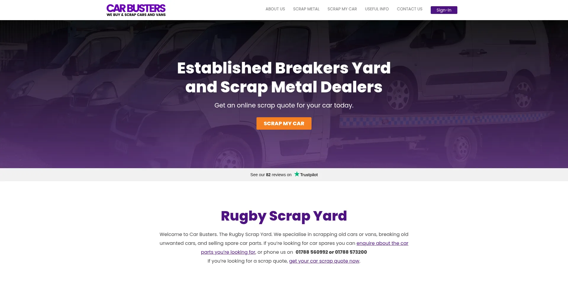 Carbusters.co.uk Screenshot