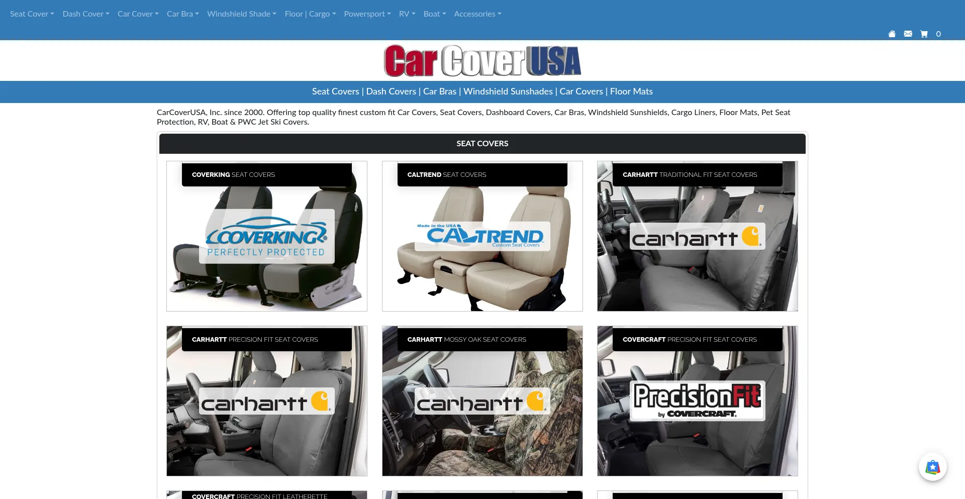 Carcoverusa.com Screenshot