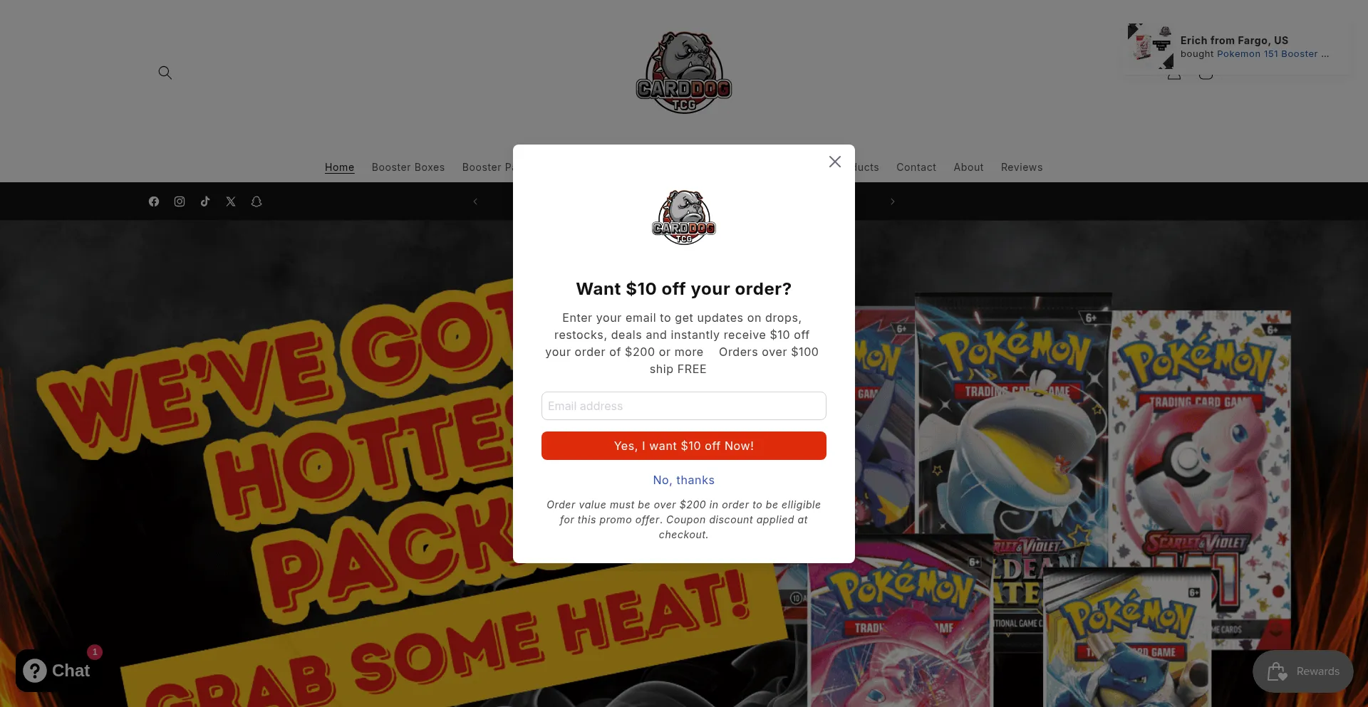 Carddogtcg.com Screenshot