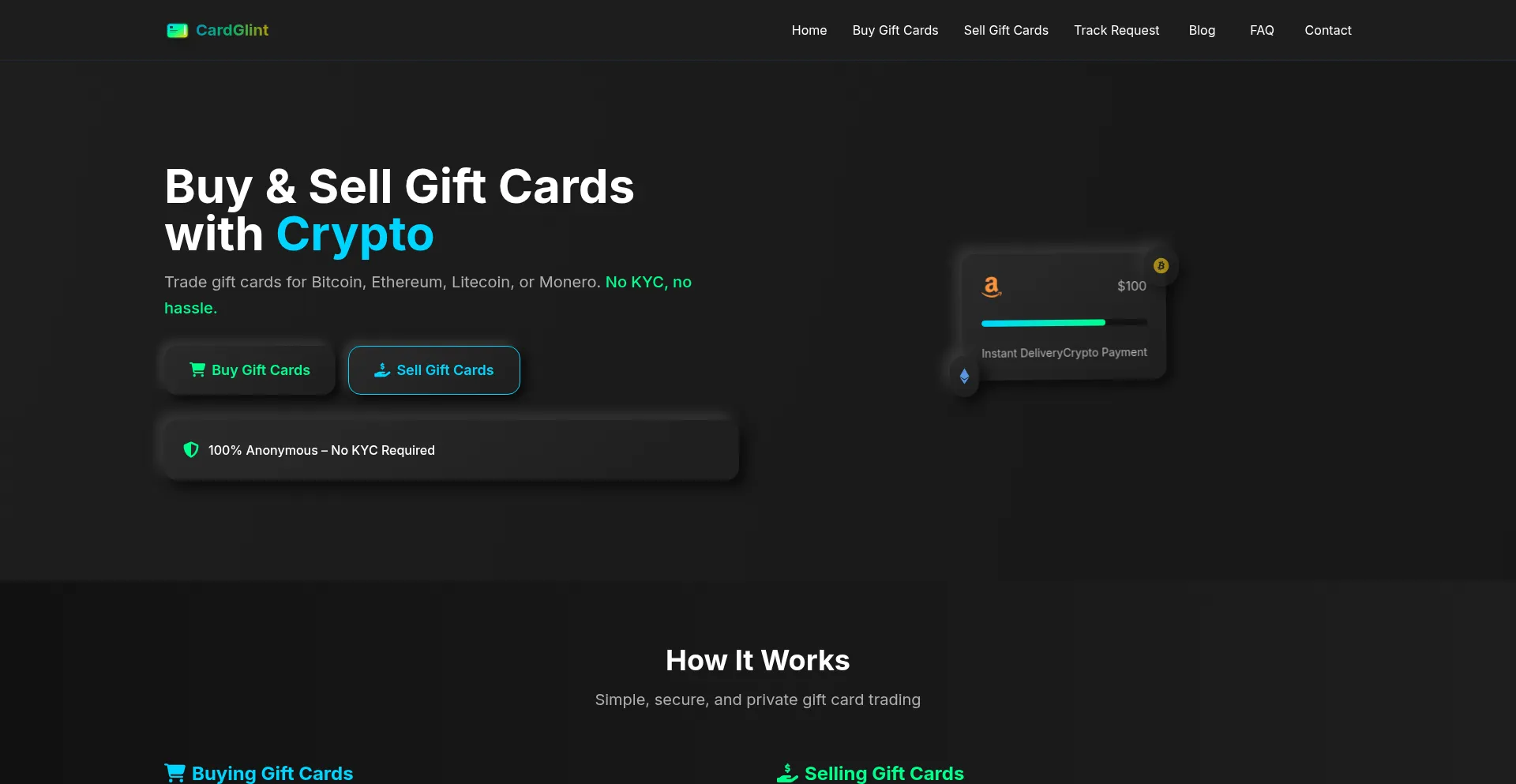 Cardglint.com Screenshot