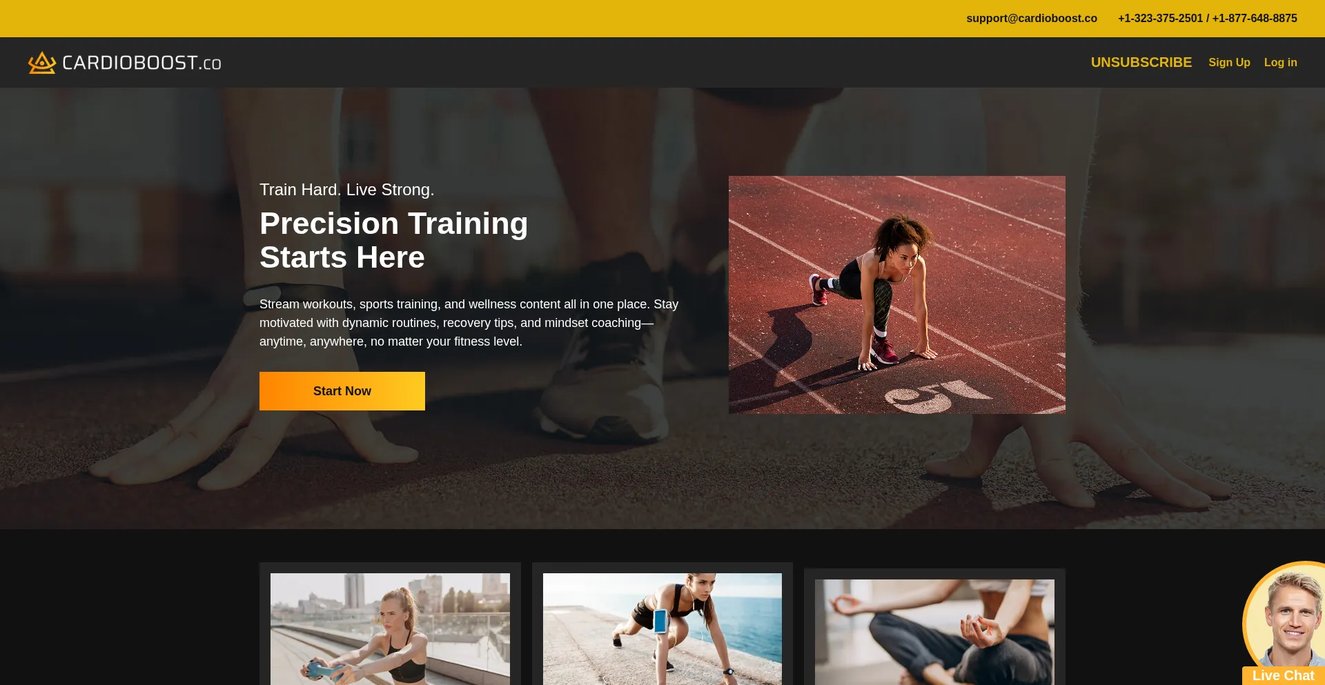 Cardioboost.co Screenshot