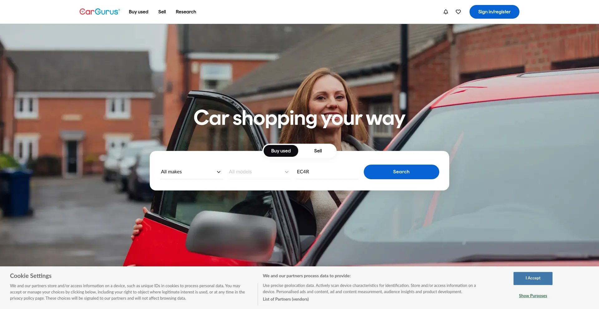Cargurus.co.uk Screenshot