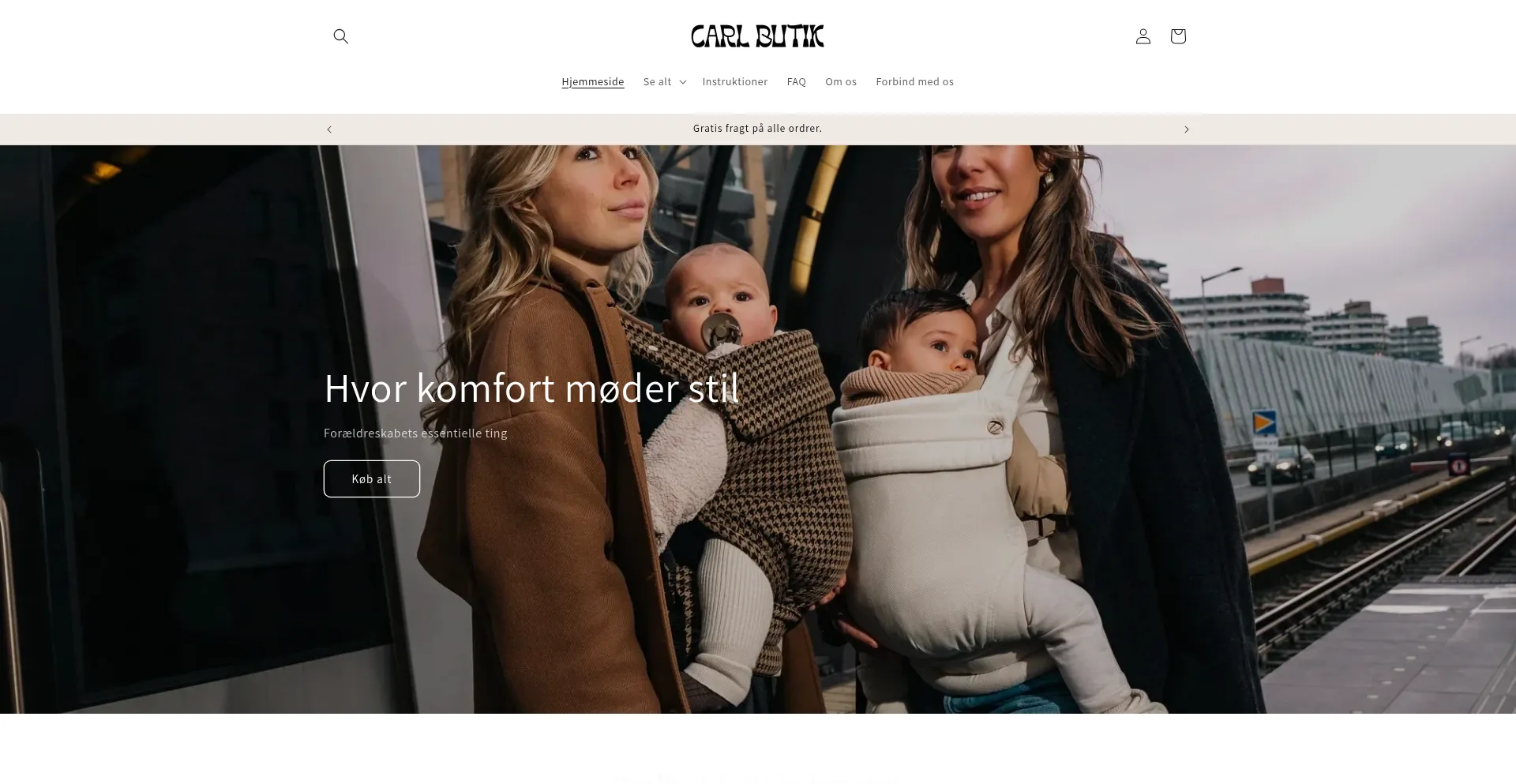 Website screenshot of Carlbutik.com