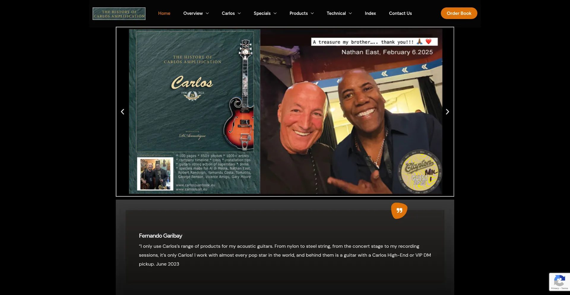 Website screenshot of Carlosjuanbook.eu