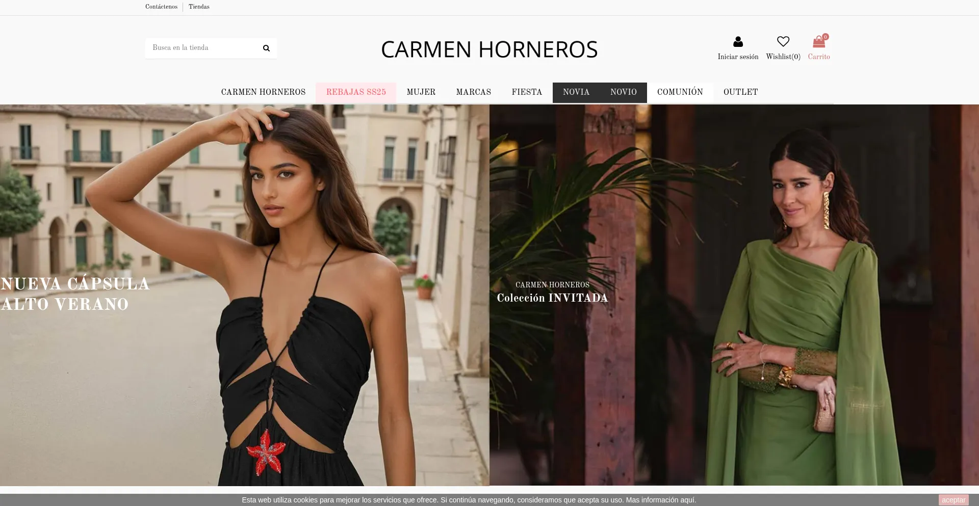 Website screenshot of Carmenhorneros.com