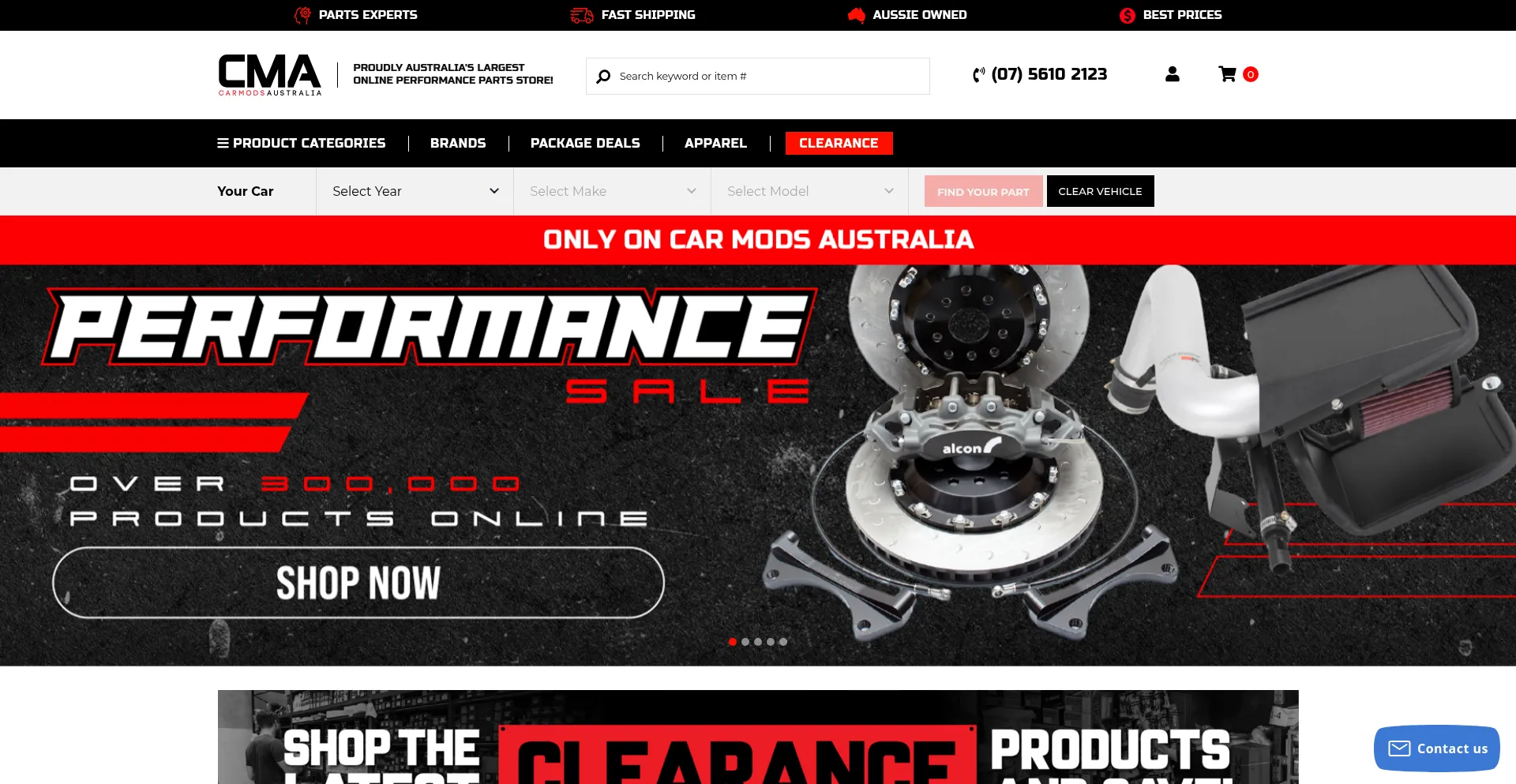 Website screenshot of Carmodsaustralia.com.au