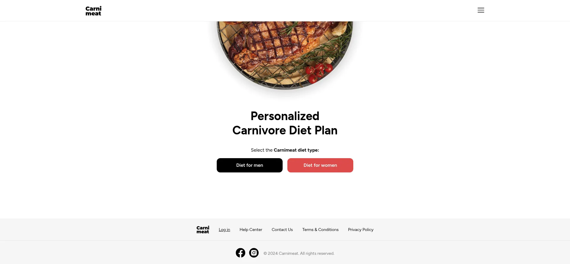 Website screenshot of Carnimeat.com