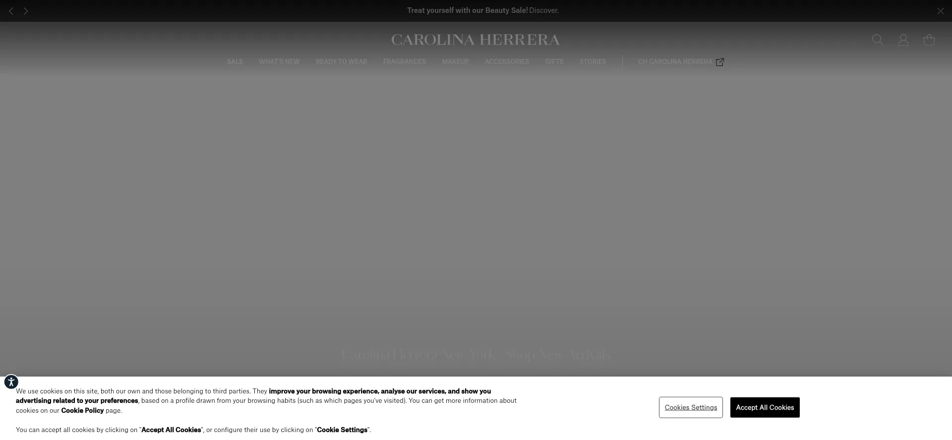 Carolinaherrera.com Screenshot
