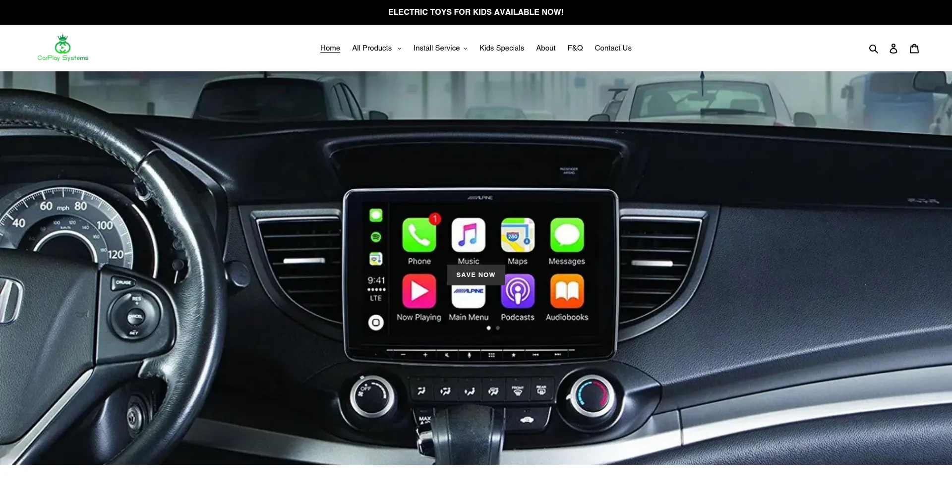 Website screenshot of Carplaysystems.ie