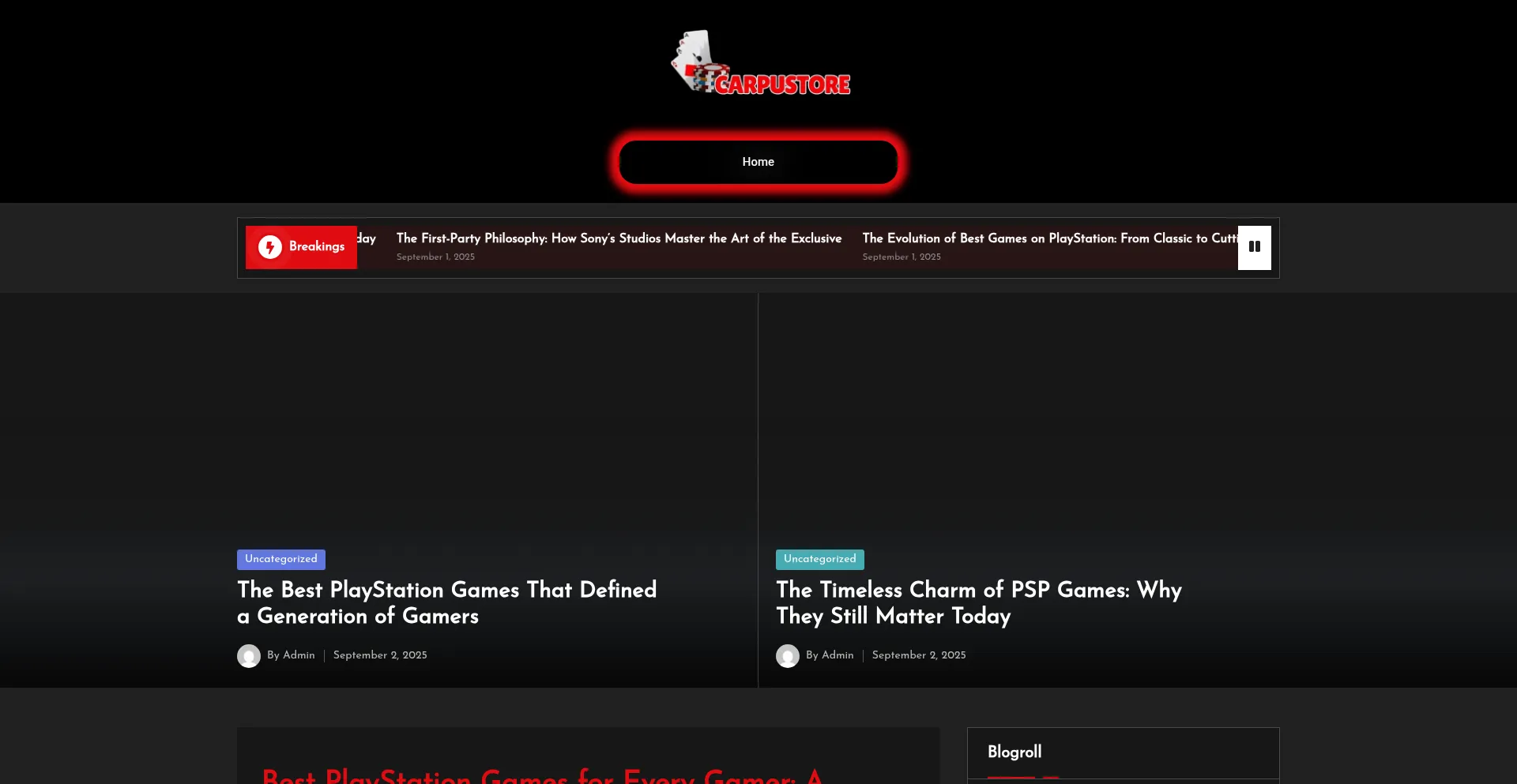 Website screenshot of Carpustore.id