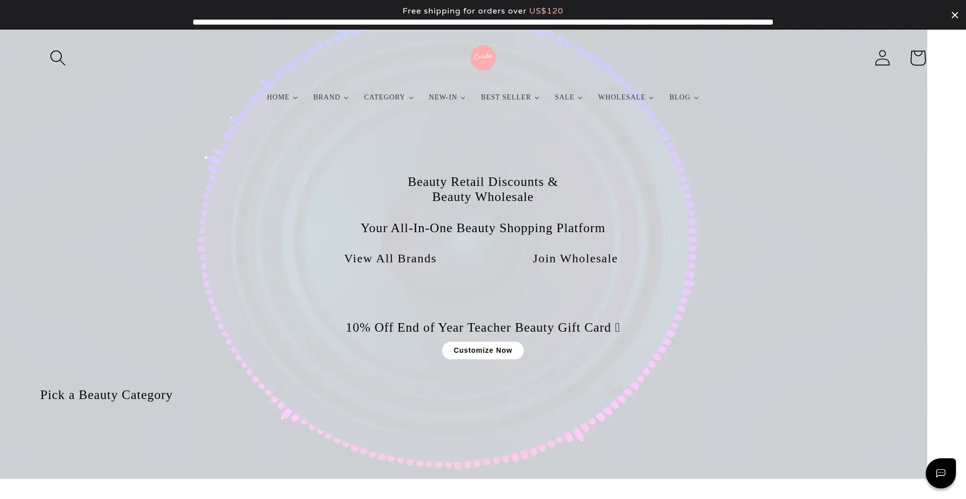 Website screenshot of Carsha.co