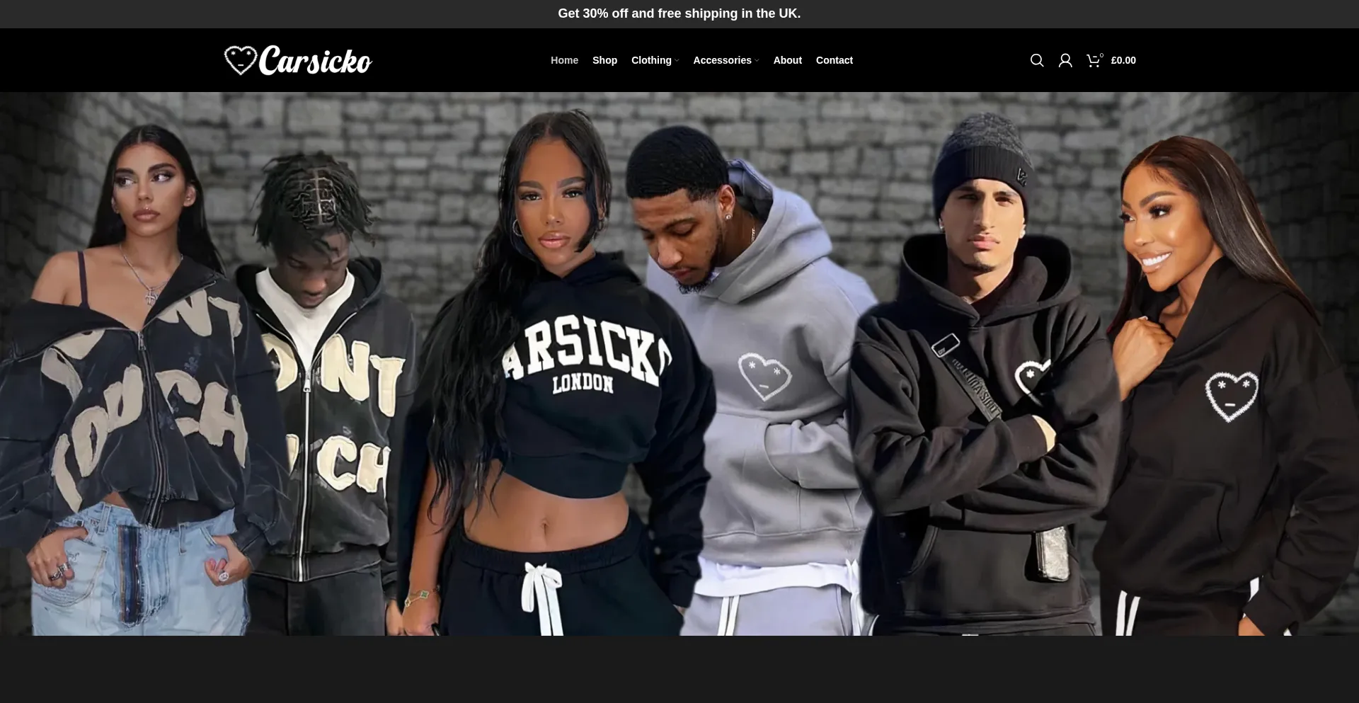 Website screenshot of Carsikouk.com