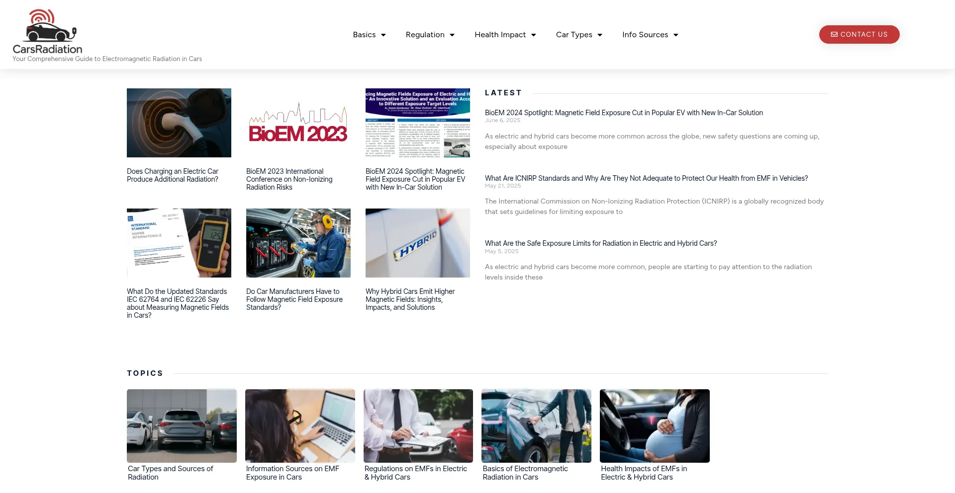 Carsradiation.org Screenshot
