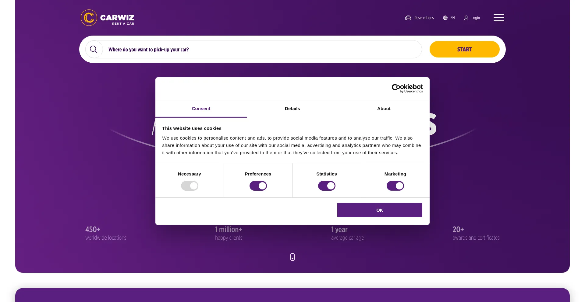 Carwiz.rent Screenshot