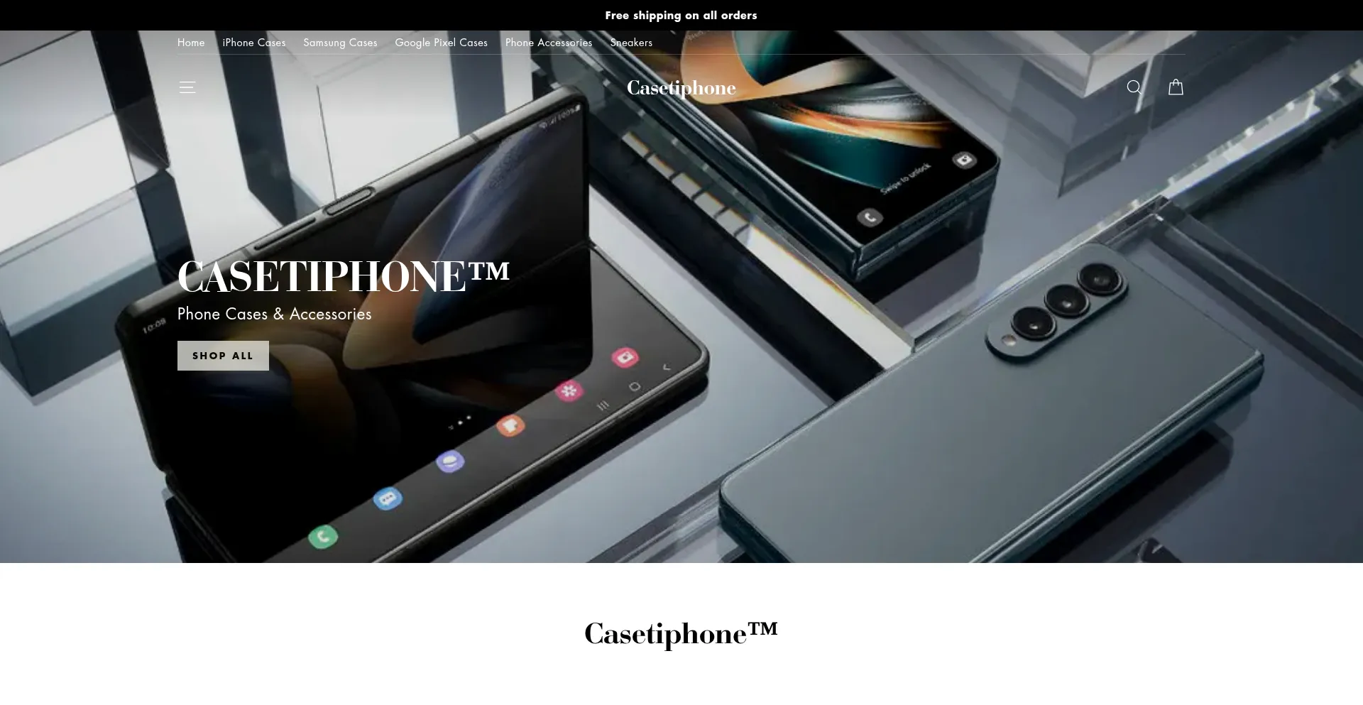 Website screenshot of Casetiphone.com