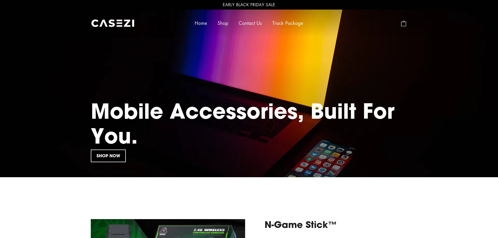 Website screenshot of Casezi.one