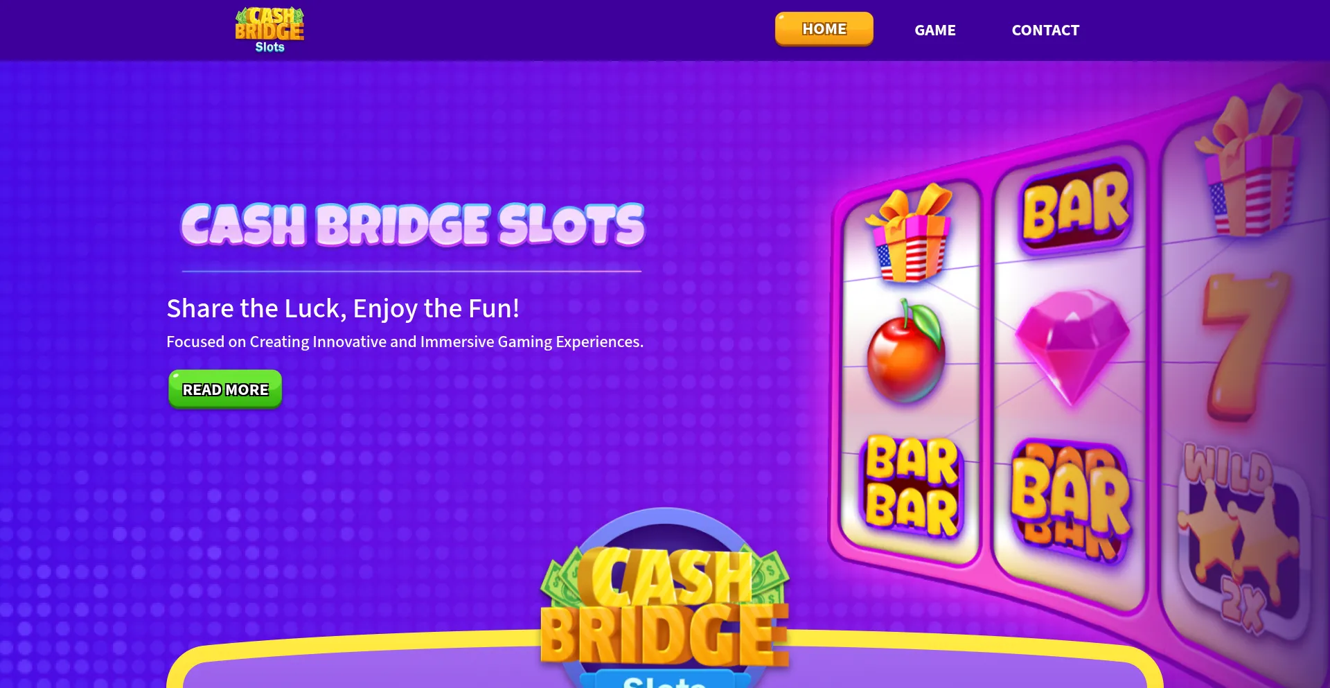 Website screenshot of Cashbridgesparkle.com